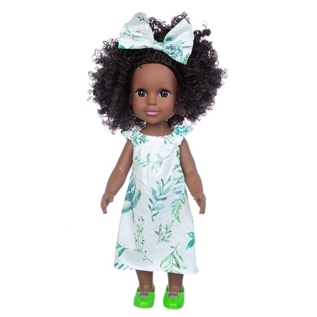 1PC African Black Baby Toy - 35cm Rubber Multi Style Explosion Head Baby Doll in Black Skin - Flexi Africa Worldwide Postage