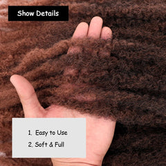 24" Marley Hair For Braids Afro Kinky Marley Braid Hair Synthetic Ombre Braiding Hair Extensions Easy Braid - Flexi Africa