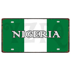 30X15CM Shabby Chic Metal Sign: Nigeria Niger City Car License Plate for Wall Decor, Restaurant, Craft, Home Decor - Free Delivery Worldwide only at Flexi Africa