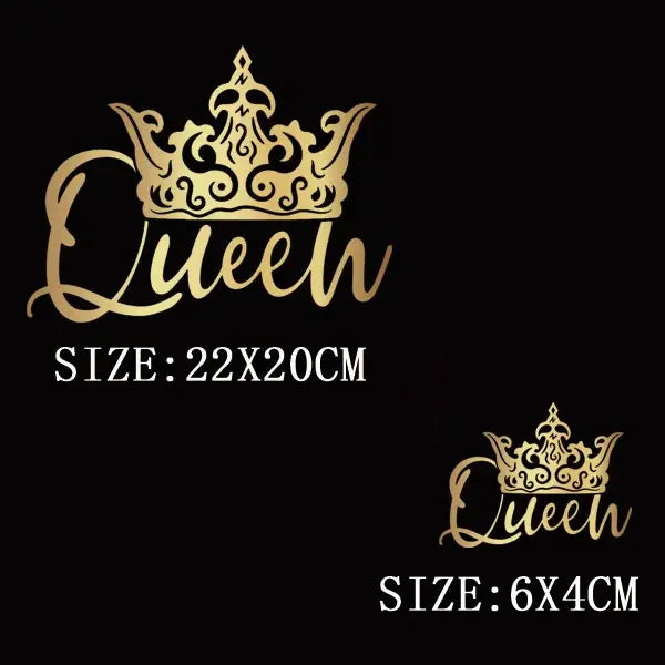 Black Queen Iron - On Heat Transfer: Glitter African Lady Applique for T-Shirts, Hoodies, and Clothing - Free Delivery Worldwide only at Flexi Africa