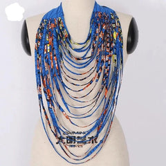 African Accessories Style Women Necklaces & Pendants Rope Chain Statement Pendant - Flexi Africa - Flexi Africa offers Free Delivery Worldwide - Vibrant African traditional clothing showcasing bold prints and intricate designs