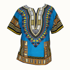 African Fashion with Unisex Dashikiage Dashiki Floral Dress - Perfect for Men and Women with African Traditional Print