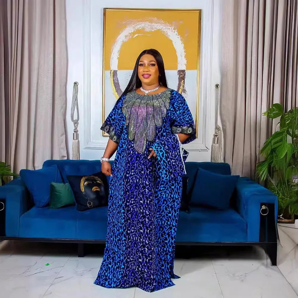 African-Inspired Women's Fashion: Abayas, Boubous, Dashikis, and Ankara Outfits for Evening Wear - Flexi Africa - Flexi Africa offers Free Delivery Worldwide - Vibrant African traditional clothing showcasing bold prints and intricate designs