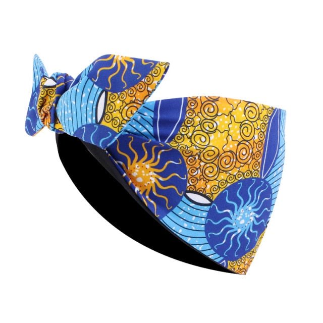 Stylish African Pattern Women Pre-Tied Knot Headwrap: Fashionable Headwear - Enjoy Free Worldwide Delivery with Flexi Africa