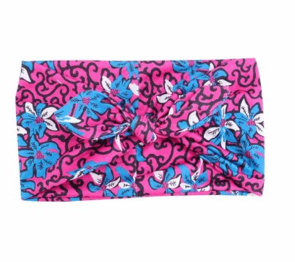 African Print Stretch Bandana Head Wrap Floral Ankara Dashiki Women - Flexi Africa offers Free Delivery Worldwide - Vibrant