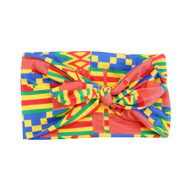 African Print Stretch Bandana Head Wrap Floral Ankara Dashiki Women - Flexi Africa offers Free Delivery Worldwide - Vibrant