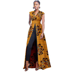 African Women's Sleeveless V - Neck Dress – Bold, Sexy, and Stylish - Free Delivery Worldwide only at Flexi Africa