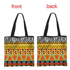 African Women's Style Handbag: Traditional Printed Top-Handle and Shoulder Tote Bags for Females - Flexi Africa - FREE POST