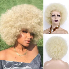 Afro Kinky Curly Synthetic Wig for Black Women - Free Delivery Worldwide only at Flexi Africa