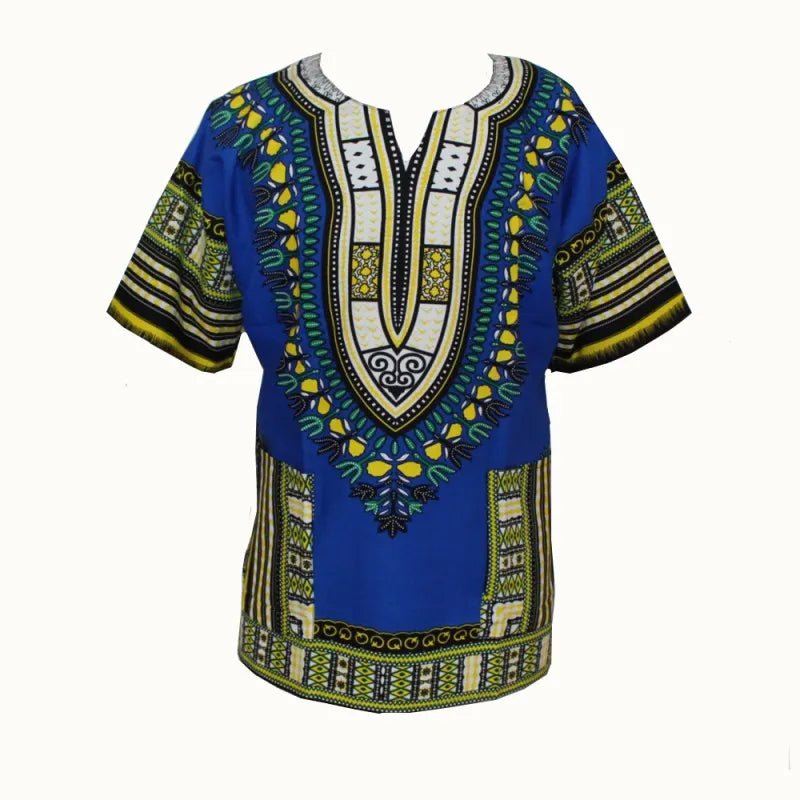 Authentic African Dashiki T-shirt: Traditional Print in 100% Cotton - Flexi Africa - Free Delivery www.flexiafrica.com