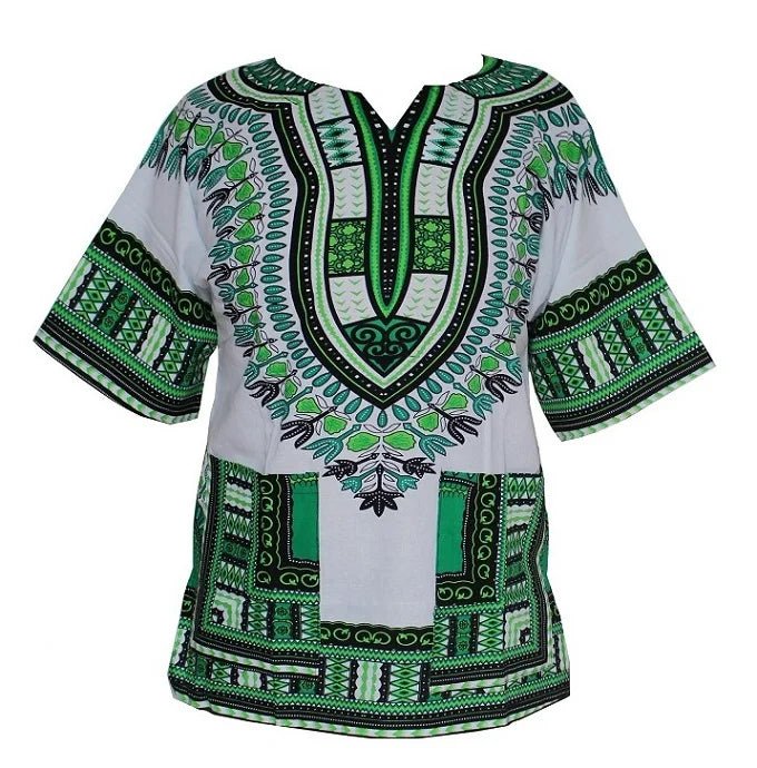 Authentic African Dashiki T-shirt: Traditional Print in 100% Cotton - Flexi Africa - Free Delivery www.flexiafrica.com