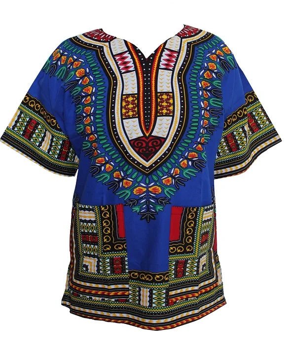 Authentic African Dashiki T-shirt: Traditional Print in 100% Cotton - Flexi Africa - Free Delivery www.flexiafrica.com