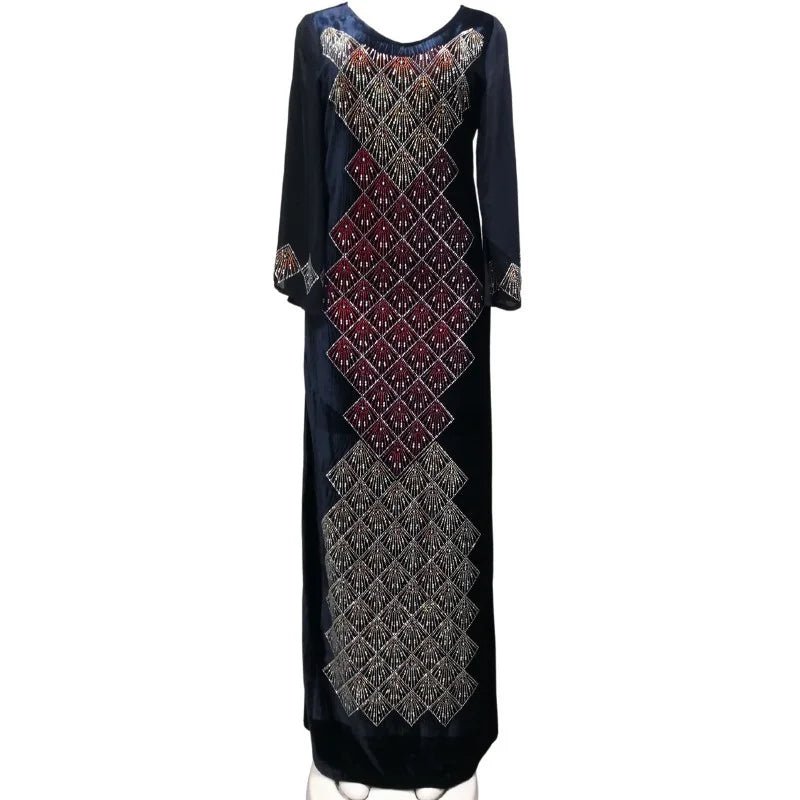 Autumn African Dresses for Women Maxi Dress Africa Clothes Ankara Dresses - Free Delivery Worldwide only at Flexi Africa