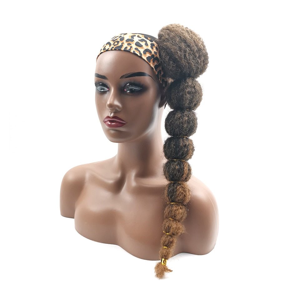 Clip-In Afro Puff Ponytail Hair Extension for Black Women 18" - Flexi Africa - Free Delivery Worldwide www.flexiafrica.com