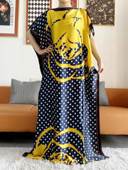 Elegant Printed Abayas: Soft, Loose-Fit Robes with Matching Scarves for Modern Muslim Women's Summer Fashion - Flexi Africa