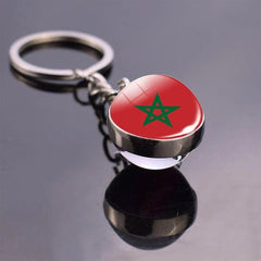 Exquisite Glass Ball Keychains Featuring Designs Inspired by North African Nations - Flexi Africa - Free Delivery Worldwide