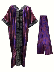 New Sequin Fashion Abayas Boubou Dashiki Ankara Outfits Evening Gown Dubai Kaftan Abaya Robe Outfits Loose Dresses for Women - Free Delivery Worldwide only at Flexi Africa