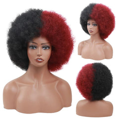 Short Afro Wigs Black Hair for Women Short Kinky Curly Wigs With Bangs - Free Delivery Worldwide only at Flexi Africa