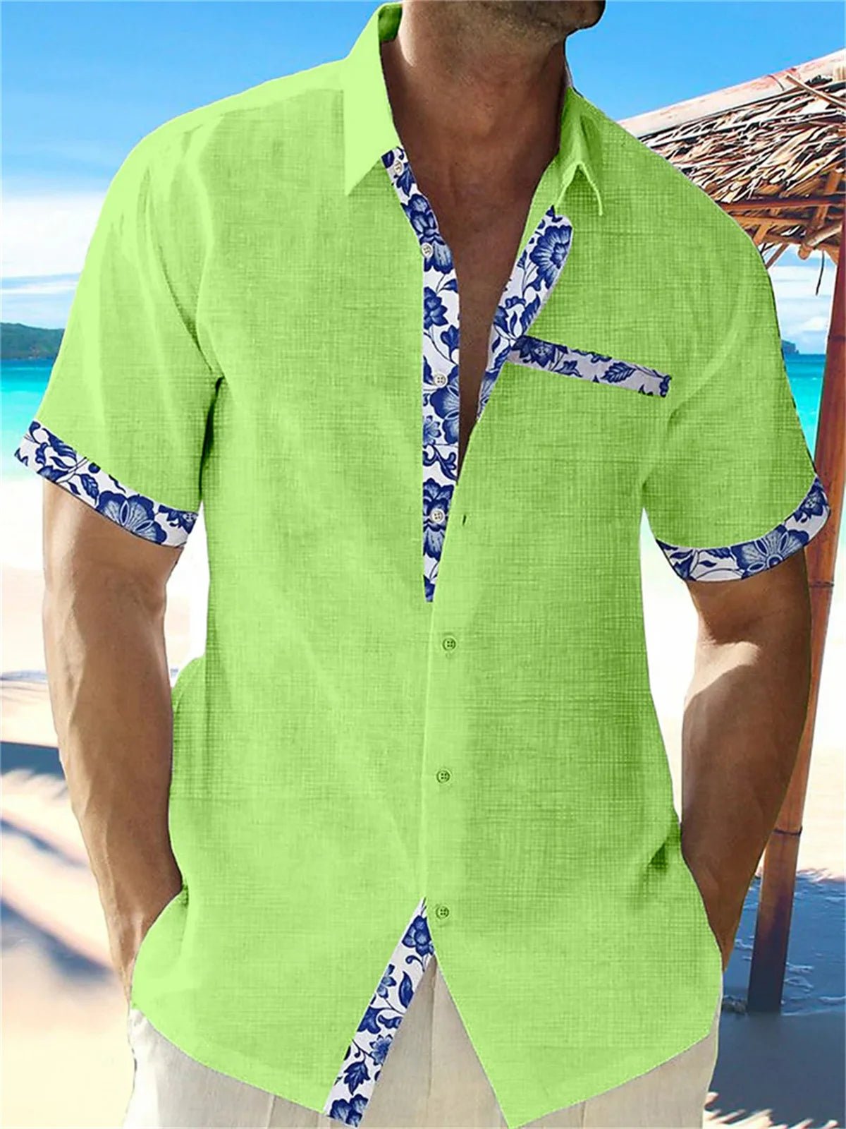 Summer Style Essentials: Premium African Beach Shirts for Men Classic Comfort in Plus Sizes Flexi Africa -www.flexiafrica.com