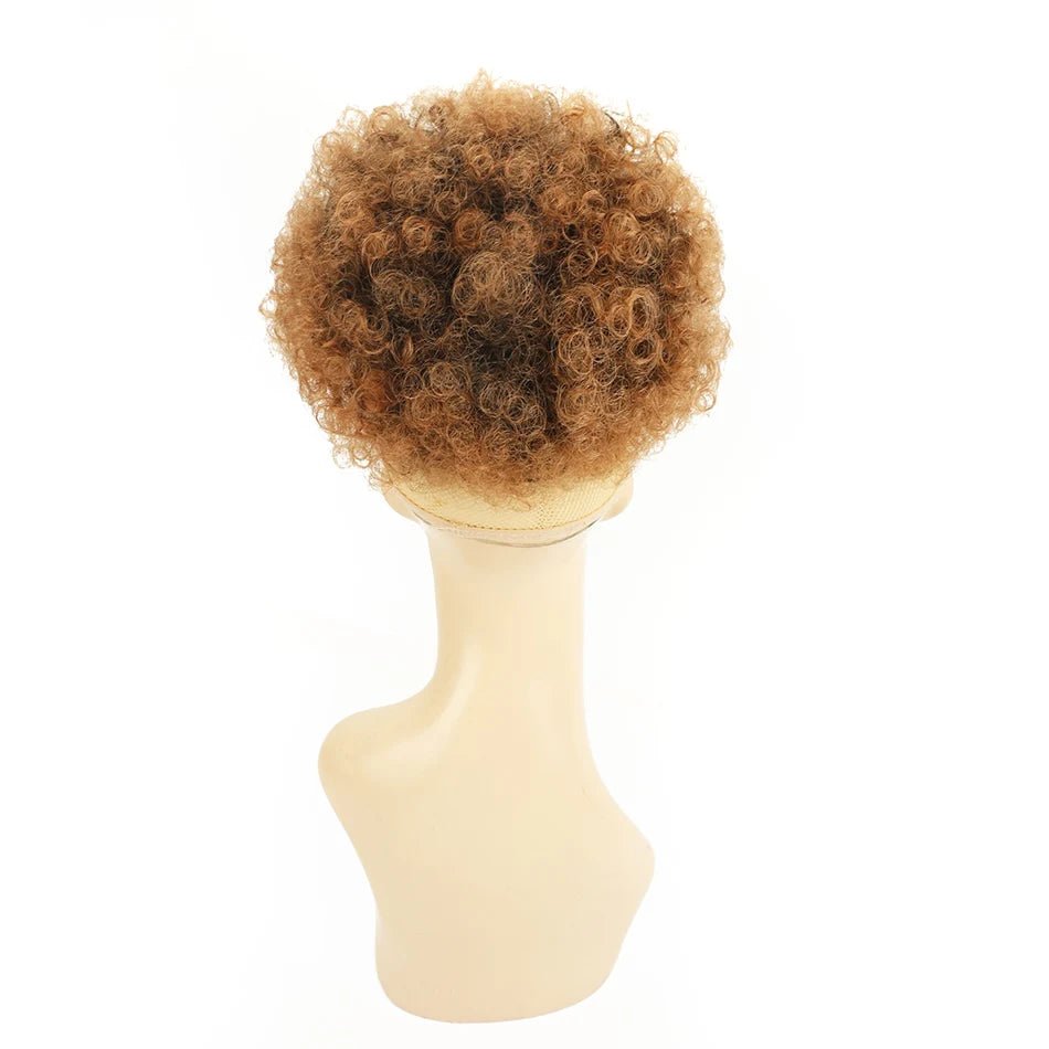 Synthetic Hair Buns For Women Afro Puff Curly Chignon Drawstring Ponytail Natural Black With Hair Extensions Hairpieces