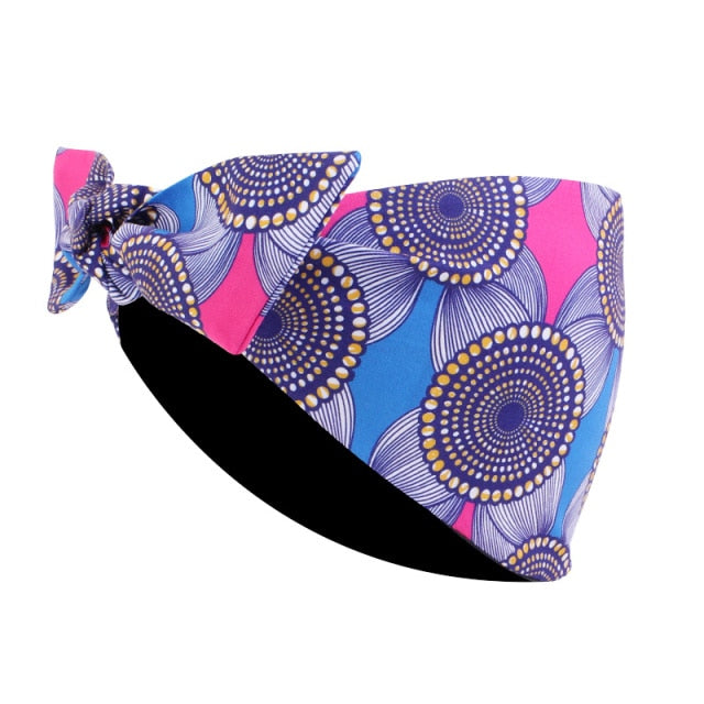 Elevate Your Style with our African Pattern Women's Pre-Tied Knot Headwrap: Free Worldwide Delivery with Flexi Africa